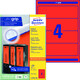 Ordneretiketten ZWF 192 x 61 mm rot, Art.-Nr. L4766-100 - Paterno B2B-Shop
