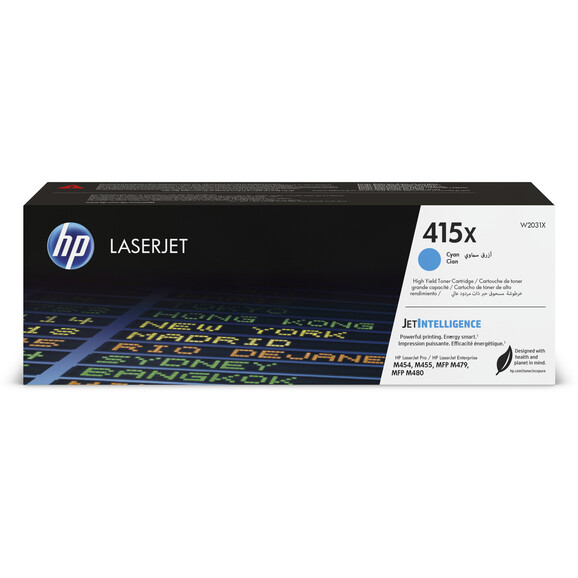 HP LJ Cartridge Nr.415X cyan 6K, Art.-Nr. W2031X - Paterno B2B-Shop