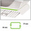 Monitorständer Leitz Ergo WOW weiss-grün, Art.-Nr. 6504-00-WSGN - Paterno B2B-Shop
