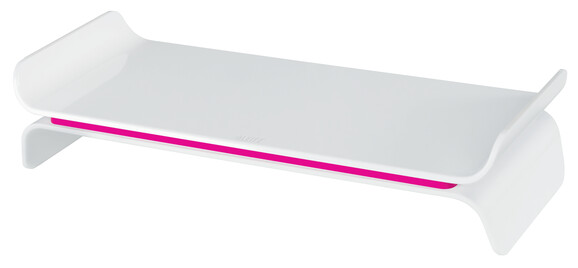 Monitorständer Leitz Ergo WOW weiss-pink, Art.-Nr. 6504-00-WSPI - Paterno B2B-Shop