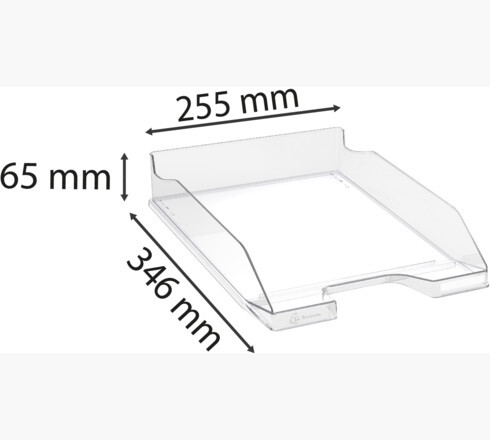 Briefkorb Exacompta Midi-Combo glasklar, Art.-Nr. 0113-CL - Paterno B2B-Shop