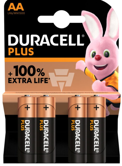 Batterie Duracell Mignon AA 1,5V - 4er Packung, Art.-Nr. MN1500-4 - Paterno B2B-Shop