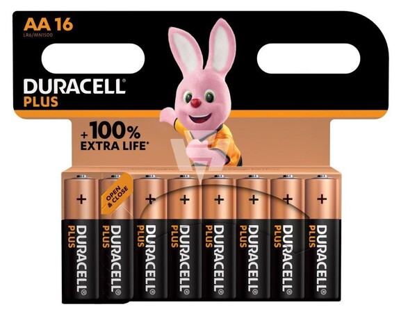 Batterie Duracell Mignon1,5 Volt AA (LR6), Art.-Nr. MN1500-16 - Paterno B2B-Shop