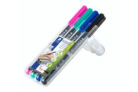 Folienschreiber Staedtler LC M WF WP4, Art.-Nr. 317WP4 - Paterno B2B-Shop