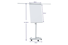 Flipchart Franken ECO Rundfuß mit Rollen, Art.-Nr. F2400-N - Paterno B2B-Shop