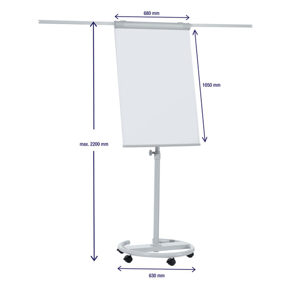 Flipchart Franken ECO Rundfuß mit Rollen, Art.-Nr. F2400-N - Paterno B2B-Shop