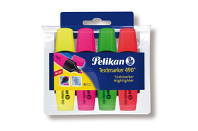 Textmarker Pelikan 4-er Set, Art.-Nr. 490P-4 - Paterno B2B-Shop