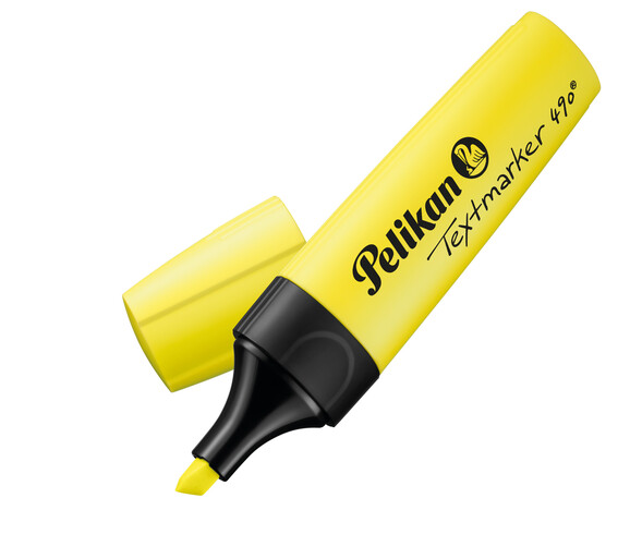 Textmarker Pelikan 490 gelb, Art.-Nr. 490P-LGE - Paterno B2B-Shop