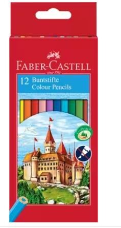 Farbstifte Faber Castell Hexagonal 12er Karton, Art.-Nr. 120112 - Paterno B2B-Shop