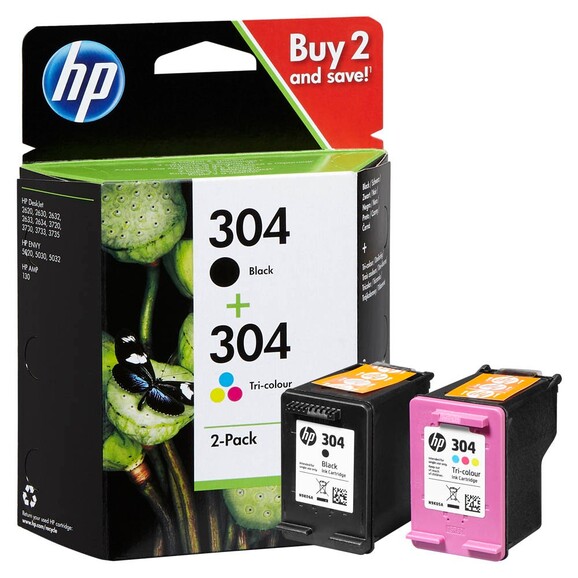 HP Ink Combo Pack Nr.304 black/color, Art.-Nr. 3JB05AE - Paterno B2B-Shop
