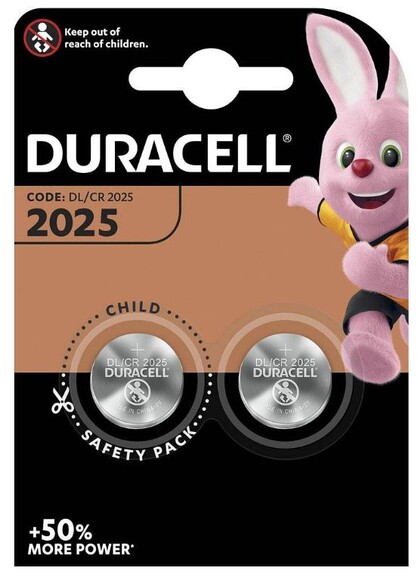 Knopfbatterie Duracell 3 Volt, Art.-Nr. CR2025 - Paterno B2B-Shop