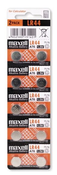 Knopfbatterie Maxell LR44 1,5V(SR44-V13GA-4276), Art.-Nr. LR44 - Paterno B2B-Shop