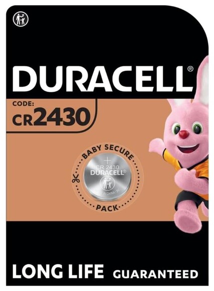 Knopfbatterie Duracell 3 Volt, Art.-Nr. CR2430 - Paterno B2B-Shop