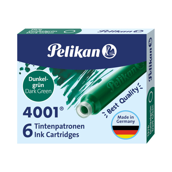 Tintenpatrone Pelikan TP/6 4001 dunkelgrün, Art.-Nr. 315000-GN - Paterno B2B-Shop