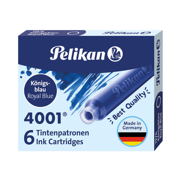 Tintenpatrone Pelikan TP/6 4001 königsblau, Art.-Nr. 315000-BL - Paterno B2B-Shop