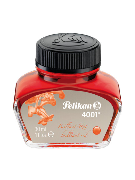 Tintenglas Pelikan 4001 78 30 ml brillant-rot, Art.-Nr. 4001-78-RT - Paterno B2B-Shop