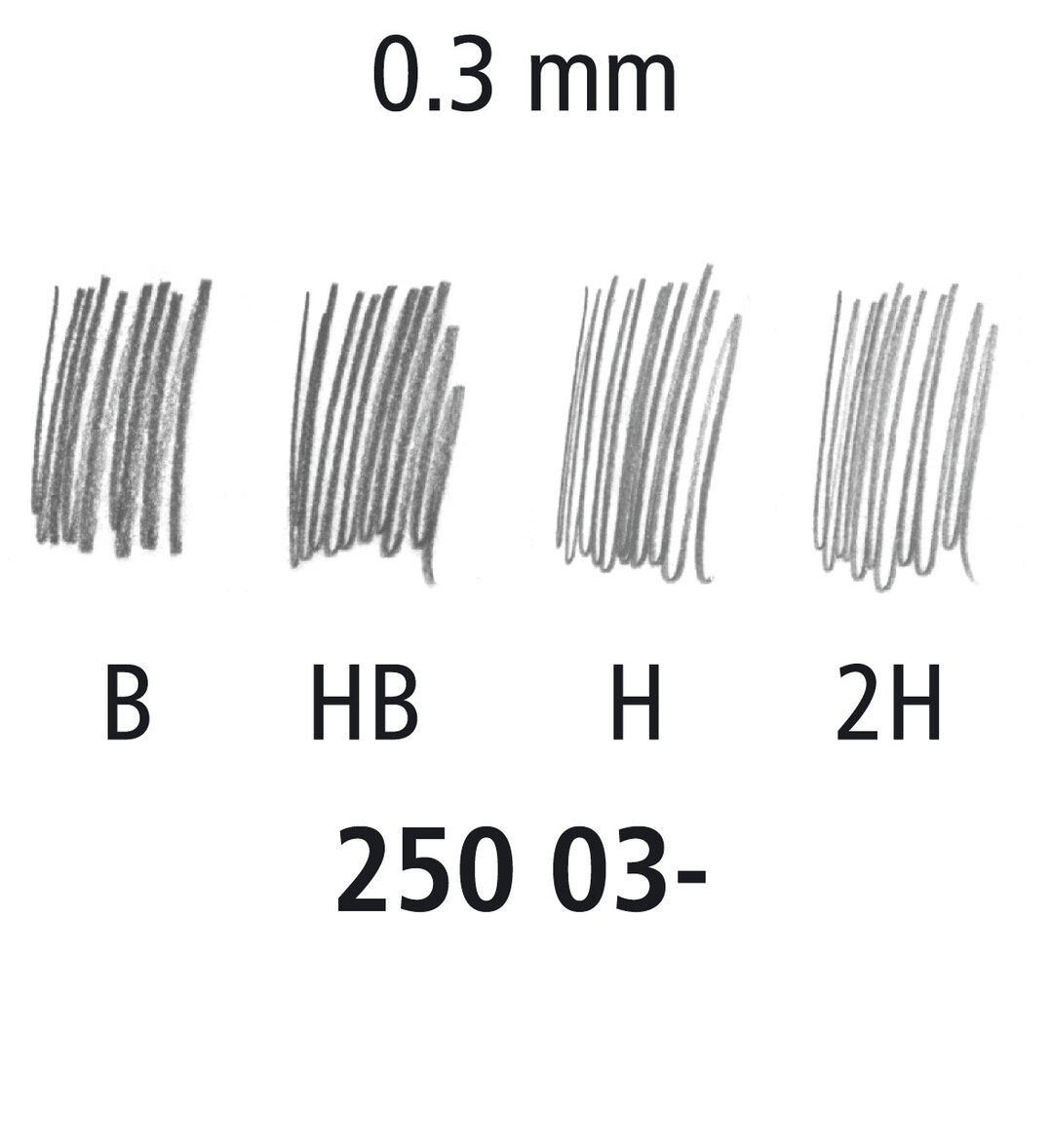 Staedtler, Mines, 0.3 mm, HB, Mars, Micro, Carbon, 250 03-HB