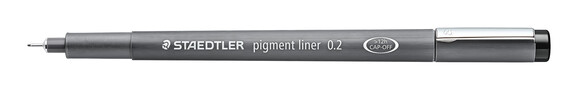 Fineliner Staedtler Pigment Liner 0,2mm schwarz, Art.-Nr. 3080-SW2 - Paterno B2B-Shop