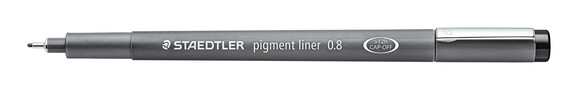 Fineliner Staedtler Pigment Liner 0,8mm schwarz, Art.-Nr. 3080-SW8 - Paterno B2B-Shop