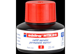 Nachfülltinte Edding MTK 25 25 ml rot, Art.-Nr. MTK25-RT - Paterno B2B-Shop