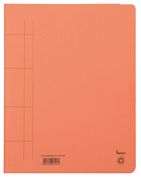 Schnellhefter Bene A4 orange, Art.-Nr. 081100-OR - Paterno B2B-Shop