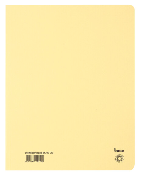 Dreiflügelmappe Bene A4 gelb, Art.-Nr. 081700-GE - Paterno B2B-Shop