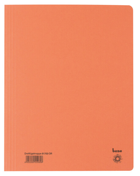 Dreiflügelmappe Bene A4 orange, Art.-Nr. 081700-OR - Paterno B2B-Shop