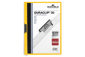 Klemmmappe Durable DURACLIP A4 gelb, Art.-Nr. 2200-GE - Paterno B2B-Shop