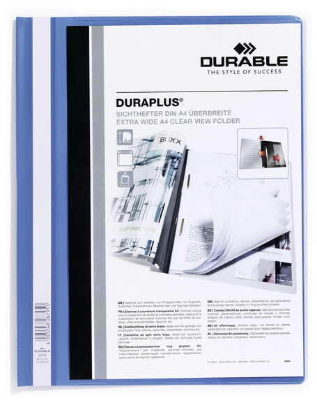 Angebotsmappe Durable Duraplus A4 hellblau, Art.-Nr. 2579-HBL - Paterno B2B-Shop