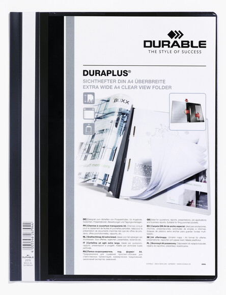 Angebotsmappe Durable Duraplus A4 schwarz, Art.-Nr. 2579-SW - Paterno B2B-Shop