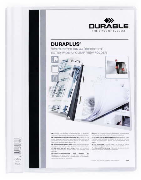 Angebotsmappe Durable Duraplus A4 weiss, Art.-Nr. 2579-WS - Paterno B2B-Shop
