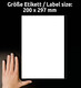 Universaletiketten A4 3418 weiss 200x297mm, Art.-Nr. ZWF-3418 - Paterno B2B-Shop