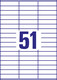 Universaletiketten A4 3420 weiss 70x16,9mm, Art.-Nr. ZWF-3420 - Paterno B2B-Shop