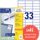 Universaletiketten A4 3421 weiss 70x25,4mm, Art.-Nr. ZWF-3421 - Paterno B2B-Shop