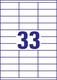 Universaletiketten A4 3421 weiss 70x25,4mm, Art.-Nr. ZWF-3421 - Paterno B2B-Shop