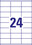 Universaletiketten A4 3422 weiss 70x35 mm, Art.-Nr. ZWF-3422 - Paterno B2B-Shop