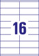 Universaletiketten A4 3423 weiss 105x35mm, Art.-Nr. ZWF-3423 - Paterno B2B-Shop
