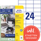 Universaletiketten Avery perm. 70x37mm, Art.-Nr. 3474-10 - Paterno B2B-Shop