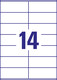 Universaletiketten A4 3477 weiss 105x41mm, Art.-Nr. ZWF-3477 - Paterno B2B-Shop
