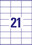 Universaletiketten A4 3481 weiss 70x41mm, Art.-Nr. ZWF-3481 - Paterno B2B-Shop