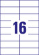 Universaletiketten A4 3484 weiss 105x37mm, Art.-Nr. ZWF-3484 - Paterno B2B-Shop
