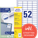 Universaletiketten A4 3650 weiss 48x21mm, Art.-Nr. ZWF-3650 - Paterno B2B-Shop