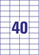 Universaletiketten A4 3651 weiss 52,5x29,7mm, Art.-Nr. ZWF-3651 - Paterno B2B-Shop