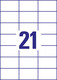 Universaletiketten A4 3652 weiss 70x42,3mm, Art.-Nr. ZWF-3652 - Paterno B2B-Shop