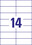 Universaletiketten A4 3653 weiss 105x42,3 mm, Art.-Nr. ZWF-3653 - Paterno B2B-Shop