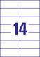 Universaletiketten A4 3653 weiss 105x42,3 mm, Art.-Nr. ZWF-3653 - Paterno B2B-Shop