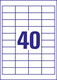 Universaletiketten A4 3657 weiss 48,5x25,4mm, Art.-Nr. ZWF-3657 - Paterno B2B-Shop