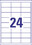 Universaletiketten A4 3658 weiss 64,6x33,8 mm, Art.-Nr. ZWF-3658 - Paterno B2B-Shop
