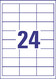 Universaletiketten A4 3658 weiss 64,6x33,8 mm, Art.-Nr. ZWF-3658 - Paterno B2B-Shop