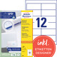 Universaletiketten A4 3659 weiss 97x42,3mm, Art.-Nr. ZWF-3659 - Paterno B2B-Shop